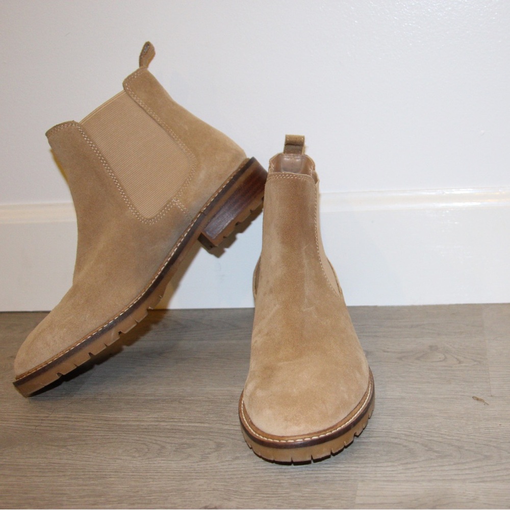 Steve Madden Leopold Chelsea Boot, Tan size 8M